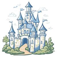 Stylized Castle Image vector