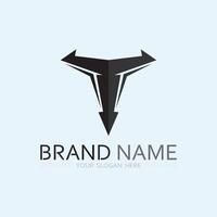 letter T logo image and font T design graphic vector