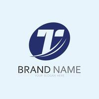 letter T logo image and font T design graphic vector