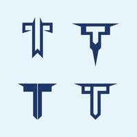 letter T logo image and font T design graphic vector