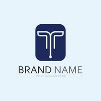 letter T logo image and font T design graphic vector