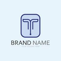 letter T logo image and font T design graphic vector