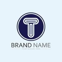 letter T logo image and font T design graphic vector