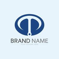 letter T logo image and font T design graphic vector
