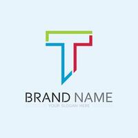 letter T logo image and font T design graphic vector