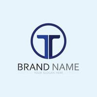 letter T logo image and font T design graphic vector