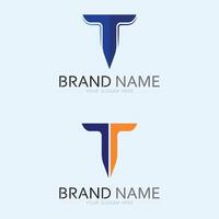 letter T logo image and font T design graphic vector