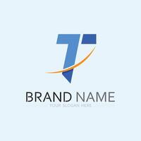 letter T logo image and font T design graphic vector