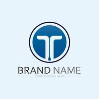 letter T logo image and font T design graphic vector