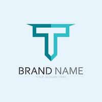 letter T logo image and font T design graphic vector