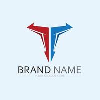 letter T logo image and font T design graphic vector