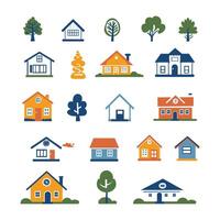 set home simple illustation vector