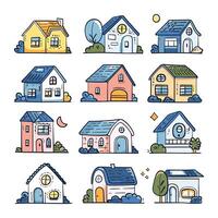 set home simple illustation vector