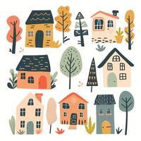set home simple illustation vector