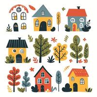 set home simple illustation vector