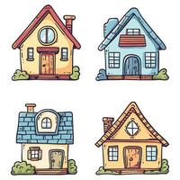 set home simple illustation vector