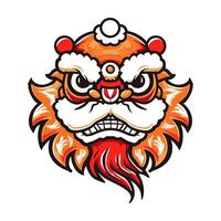Lion Dance Performance vector