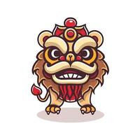 Lion Dance Performance vector