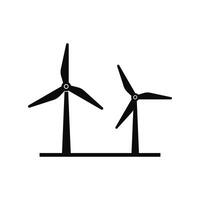 wind turbine icon design on a white background vector