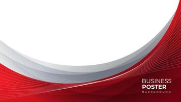 red and gray wave background with wavy lines vector