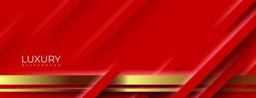 rojo y oro resumen antecedentes con superposición rayas vector