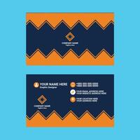 New Modern Creative Business Card Design vector