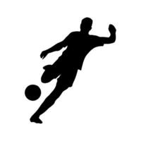 Illustration of Soccer Player Silhouette. Football player vector