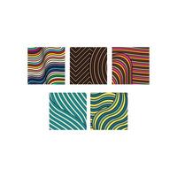 Set Of Line Pattern Abstract colorful design, suitable for your decorative, wallpaper, and etc vector