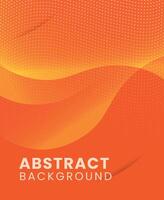 Orange abstract background simple with glow effect vector
