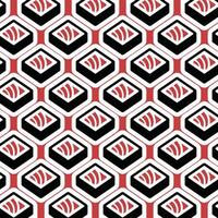 Sushi Pattern Background with abstract wallpaper design template vector
