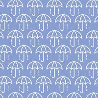 Abstract Umbrella Background pattern with copy space design template vector