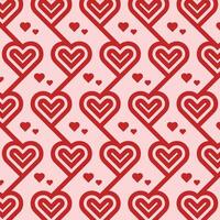 Love Pattern Background with line design template, background suitable for your design vector