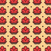 Flower Pattern Background with copy space design template, nature flower background design vector