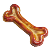 Shiny Rubber Dog Bone on Transparent Background png