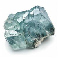 A Cluster of Blue Fluorite Crystals photo