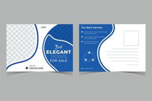 Postcard Design Template vector