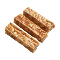Different Nuts and Chocolate Bar on Transparent Background png