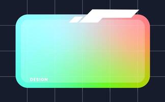 Modern pop up window illustration. Futuristic pop up interface. vector