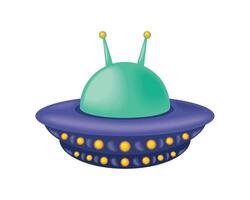 ufo alien vehicle vector