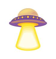 ufo abduction design vector