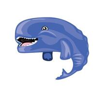 whale sea life vector