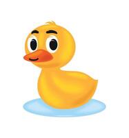yellow day happy duck vector