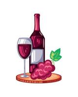 wine day isolated design vector