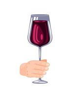 wine day isolated vector