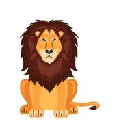 lion animal isolated vector