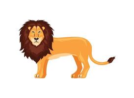 lion animal isolated vector