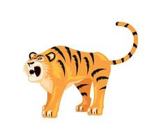 tiger predator design vector