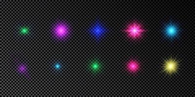 Light effect of lens flare vector