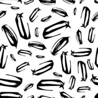Seamless pattern with sketch squiggle vector