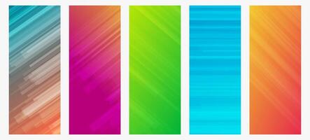 Modern colorful gradient background with lines vector